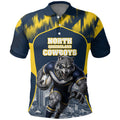 Personalised North Queensland Cowboys Mascot Rugby Polo Shirt Townsville Cityscape Athletic Graphic Print