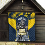 Personalised North Queensland Cowboys Mascot Rugby Quilt Townsville Cityscape Athletic Graphic Print