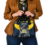 Personalised North Queensland Cowboys Mascot Rugby Shoulder Handbag Townsville Cityscape Athletic Graphic Print
