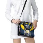 Personalised North Queensland Cowboys Mascot Rugby Shoulder Handbag Townsville Cityscape Athletic Graphic Print