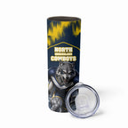 Personalised North Queensland Cowboys Mascot Rugby Skinny Tumbler Townsville Cityscape Athletic Graphic Print