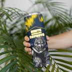 Personalised North Queensland Cowboys Mascot Rugby Skinny Tumbler Townsville Cityscape Athletic Graphic Print