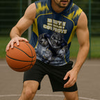Personalised North Queensland Cowboys Mascot Rugby Sleeveless Hoodie Townsville Cityscape Athletic Graphic Print