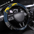North Queensland Cowboys Mascot Rugby Steering Wheel Cover Townsville Cityscape Athletic Graphic Print
