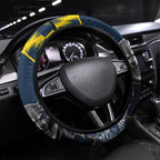 North Queensland Cowboys Mascot Rugby Steering Wheel Cover Townsville Cityscape Athletic Graphic Print
