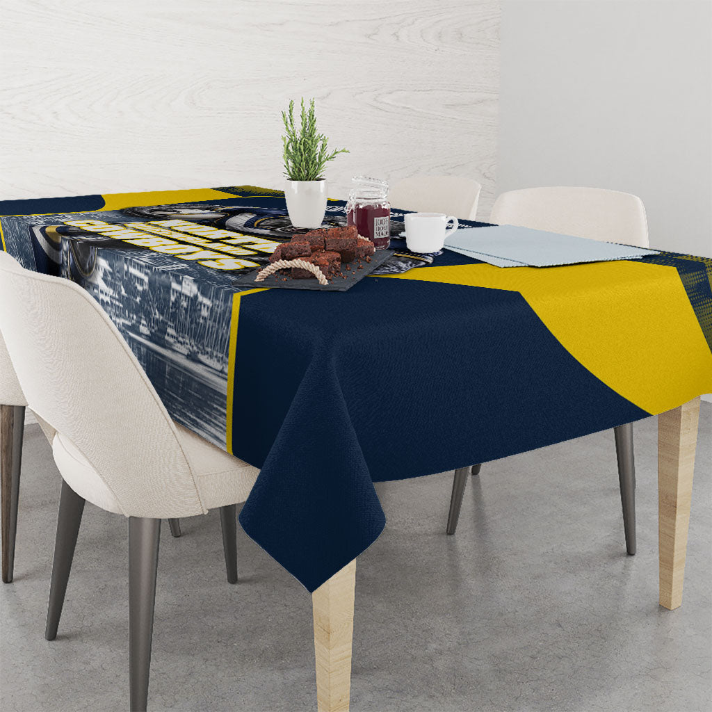 Personalised North Queensland Cowboys Mascot Rugby Tablecloth Townsville Cityscape Athletic Graphic Print