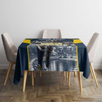 Personalised North Queensland Cowboys Mascot Rugby Tablecloth Townsville Cityscape Athletic Graphic Print