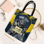 Personalised North Queensland Cowboys Mascot Rugby Tote Bag Townsville Cityscape Athletic Graphic Print