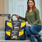 Personalised North Queensland Cowboys Mascot Rugby Travel Bag Townsville Cityscape Athletic Graphic Print
