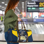 Personalised North Queensland Cowboys Mascot Rugby Travel Bag Townsville Cityscape Athletic Graphic Print