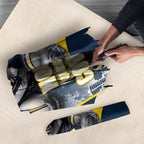 Personalised North Queensland Cowboys Mascot Rugby Umbrella Townsville Cityscape Athletic Graphic Print