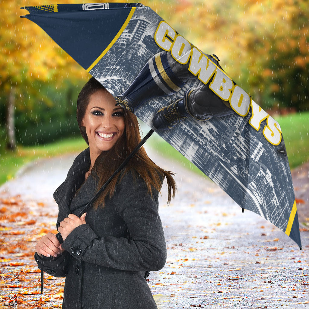 Personalised North Queensland Cowboys Mascot Rugby Umbrella Townsville Cityscape Athletic Graphic Print