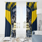 Personalised North Queensland Cowboys Mascot Rugby Window Curtain Townsville Cityscape Athletic Graphic Print