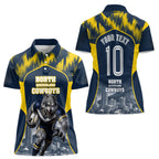 Personalised North Queensland Cowboys Mascot Rugby Women Polo Shirt Townsville Cityscape Athletic Graphic Print