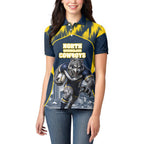 Personalised North Queensland Cowboys Mascot Rugby Women Polo Shirt Townsville Cityscape Athletic Graphic Print