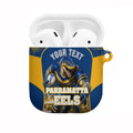 Personalised Parramatta Eels Mascot Rugby AirPods Case Parramatta Cityscape Athletic Graphic Print