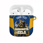 Personalised Parramatta Eels Mascot Rugby AirPods Case Parramatta Cityscape Athletic Graphic Print