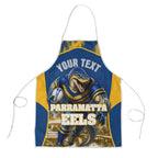 Personalised Parramatta Eels Mascot Rugby Apron Parramatta Cityscape Athletic Graphic Print