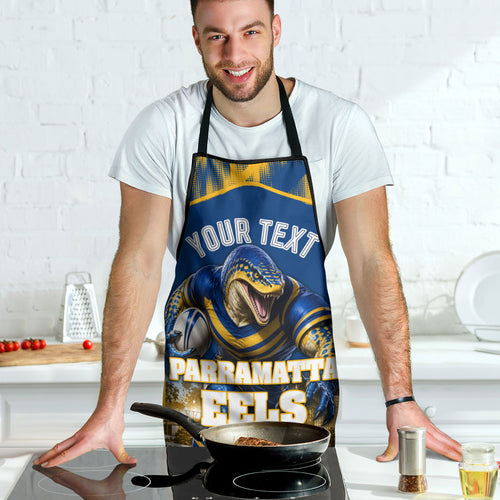 Personalised Parramatta Eels Mascot Rugby Apron Parramatta Cityscape Athletic Graphic Print
