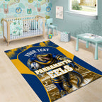 Personalised Parramatta Eels Mascot Rugby Area Rug Parramatta Cityscape Athletic Graphic Print