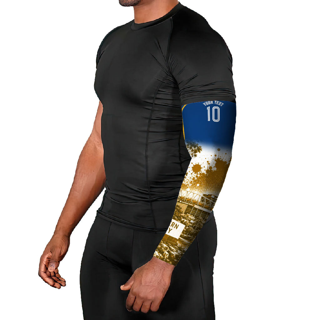 Personalised Parramatta Eels Mascot Rugby Arm Sleeves Parramatta Cityscape Athletic Graphic Print