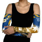 Personalised Parramatta Eels Mascot Rugby Arm Sleeves Parramatta Cityscape Athletic Graphic Print