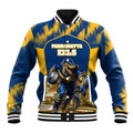 Personalised Parramatta Eels Mascot Rugby Baseball Jacket Parramatta Cityscape Athletic Graphic Print