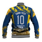 Personalised Parramatta Eels Mascot Rugby Baseball Jacket Parramatta Cityscape Athletic Graphic Print