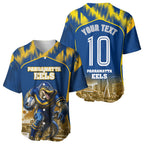 Personalised Parramatta Eels Mascot Rugby Baseball Jersey Parramatta Cityscape Athletic Graphic Print