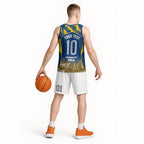 Personalised Parramatta Eels Mascot Rugby Basketball Jersey Parramatta Cityscape Athletic Graphic Print