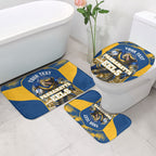 Personalised Parramatta Eels Mascot Rugby Bathroom Set Parramatta Cityscape Athletic Graphic Print