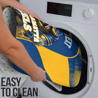 Personalised Parramatta Eels Mascot Rugby Bathroom Set Parramatta Cityscape Athletic Graphic Print