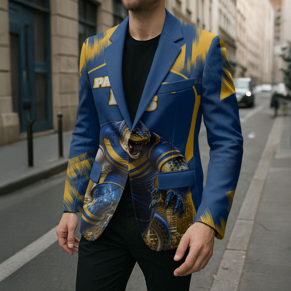 Personalised Parramatta Eels Mascot Rugby Blazer Parramatta Cityscape Athletic Graphic Print