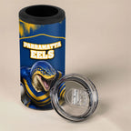 Personalised Parramatta Eels Mascot Rugby 4 in 1 Can Cooler Tumbler Parramatta Cityscape Athletic Graphic Print