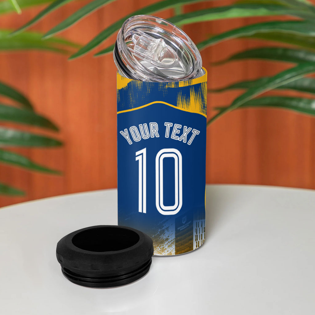 Personalised Parramatta Eels Mascot Rugby 4 in 1 Can Cooler Tumbler Parramatta Cityscape Athletic Graphic Print