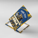 Personalised Parramatta Eels Mascot Rugby Canvas Wall Art Parramatta Cityscape Athletic Graphic Print