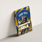 Personalised Parramatta Eels Mascot Rugby Canvas Wall Art Parramatta Cityscape Athletic Graphic Print
