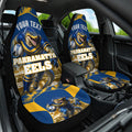 Personalised Parramatta Eels Mascot Rugby Car Seat Cover Parramatta Cityscape Athletic Graphic Print