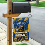 Personalised Parramatta Eels Mascot Rugby Garden Flag Parramatta Cityscape Athletic Graphic Print