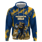 Personalised Parramatta Eels Mascot Rugby Hoodie Parramatta Cityscape Athletic Graphic Print