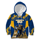 Personalised Parramatta Eels Mascot Rugby Kid Hoodie Parramatta Cityscape Athletic Graphic Print
