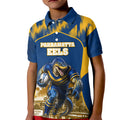Personalised Parramatta Eels Mascot Rugby Kid Polo Shirt Parramatta Cityscape Athletic Graphic Print