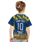 Personalised Parramatta Eels Mascot Rugby Kid T Shirt Parramatta Cityscape Athletic Graphic Print