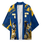 Personalised Parramatta Eels Mascot Rugby Kimono Parramatta Cityscape Athletic Graphic Print