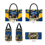 Personalised Parramatta Eels Mascot Rugby Leather Bag Parramatta Cityscape Athletic Graphic Print