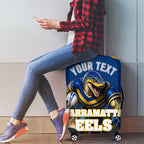 Personalised Parramatta Eels Mascot Rugby Luggage Cover Parramatta Cityscape Athletic Graphic Print