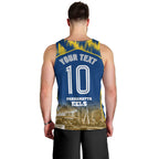 Personalised Parramatta Eels Mascot Rugby Men Tank Top Parramatta Cityscape Athletic Graphic Print