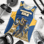 Personalised Parramatta Eels Mascot Rugby Men Tank Top Parramatta Cityscape Athletic Graphic Print