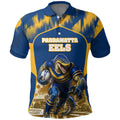 Personalised Parramatta Eels Mascot Rugby Polo Shirt Parramatta Cityscape Athletic Graphic Print