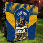 Personalised Parramatta Eels Mascot Rugby Quilt Parramatta Cityscape Athletic Graphic Print